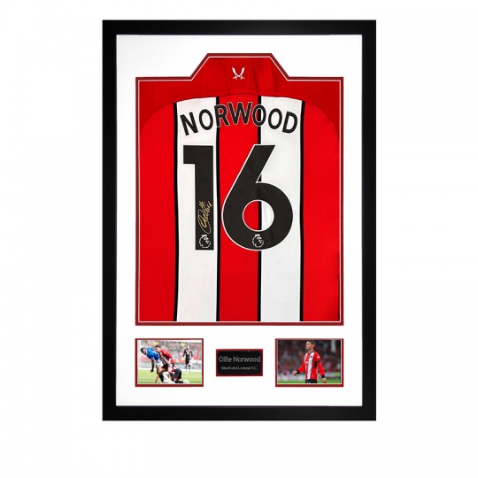 Oli Norwood Signed 23/24 Shirt Display