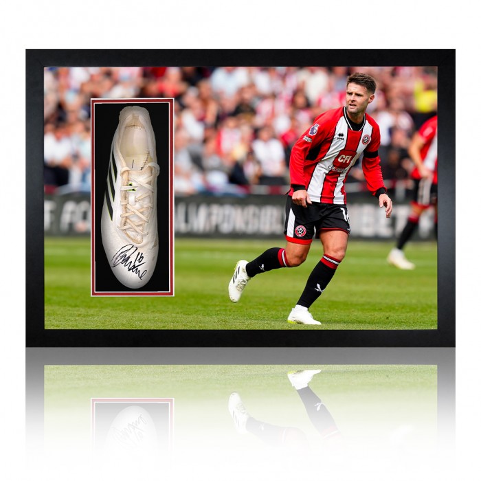 Ollie Norwood Signed Match Worn Boot Display