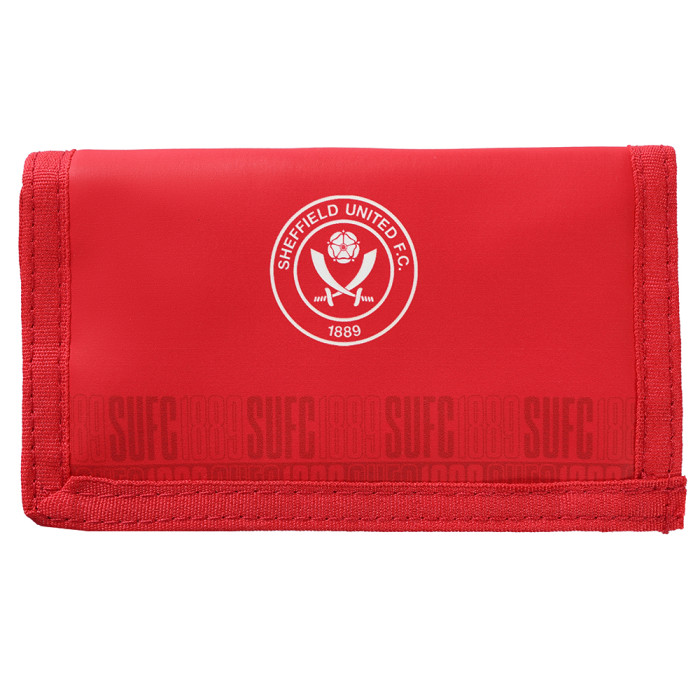 Crest Pattern Velcro Wallet