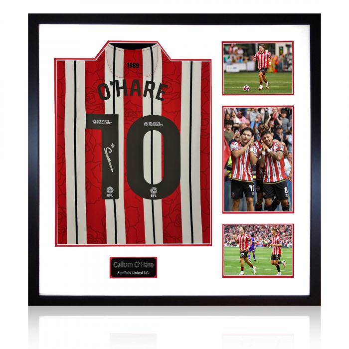 Callum O'Hare Signed Shirt Display Large